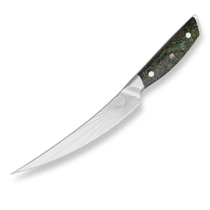 Nóż do trybowania Dellinger Sandvik Northern Sun Boning 165 mm Green