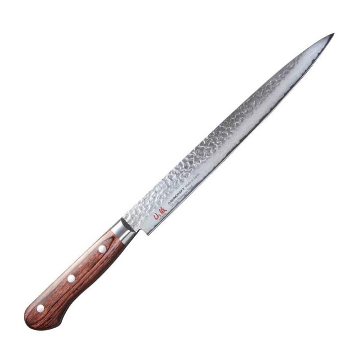 Nóż kuchenny ze stali damasceńskiej Suncraft Senzo Uniwersal Slicer 240 mm